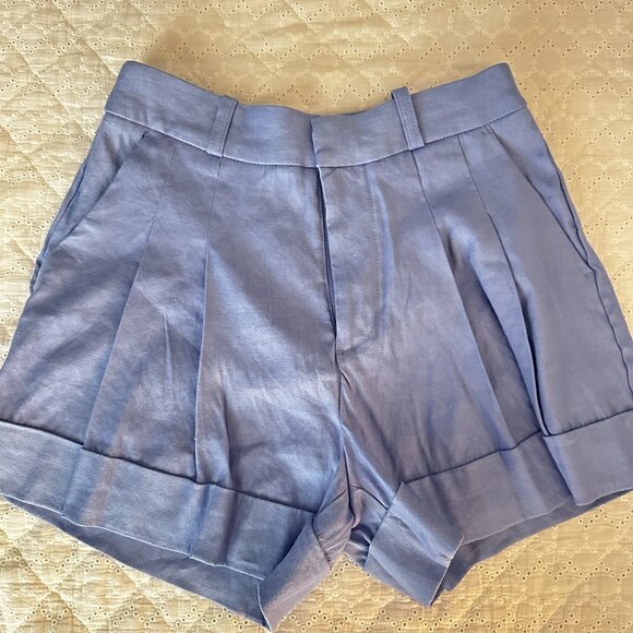 The Avery Pleated Trouser Shorts by Maeve: Short Edition - Picture 2 of 4